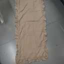 KKJIAF Khaki Lumbar Pillow Covers 14x36 Inch Set of 1, Microfiber Ruffled Pillow Shams, Ruffle Euro Sham Pillow Covers Lumbar Pillow Case for Couch Bed Livingroom