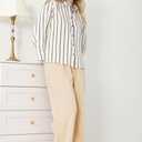 Bamans Dress Pants Wide Leg Work Business Office Casual Slacks Trousers for Curvy Women High Waisted Zipper with Pockets (Black, S)