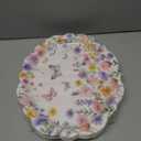 Treasure Cove Wildflower Oval Paper Plates Large Spring Oval Plate Disposable Floral Party Platter Flower Tableware Decorations for Birthday Wedding Tea Party Supplies 10" x 12" 24Pcs