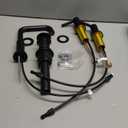 Delta Nicoli Matte Black Bathroom Faucet 3 Hole, 8 Inch Widespread Bathroom Sink Faucet for Vanity, Push-Pop Drain Assembly, Matte Black 35849LF-BL