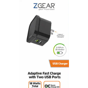 Zgear For USB C Adaptive Fast Charge Wall Charger