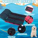 Geetery Dog Water Ramp 35" Lx23 W Dog Pool Ladder Ramp for Dogs up to 200 Lbs Non-Slip Rubber Pet Ladder for Pool Lakes Boats Docks Beaches