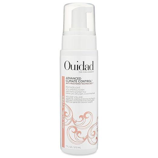 Ouidad Advanced Climate Control Volumizing Foam  7 fl oz, Lightweight Hair Styling Foam, AntiFrizz Nano Technology, Adds Volume, Fights Frizz & Defines Curls, Crunchfree Hold, For All Curl Types
