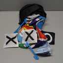 2 in 1 Giant Tic Tac Toe & Bean Bag Toss Games Outdoor,4.5FTx4.5FT Double-Portable Tic Tac Toe Bean Bag Toss with 10pcs Bean Bag,Large Outdoor Lawn Yard Backyard Carnival Easter Party Field Day