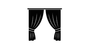 Window Curtains, 22*44", 4 pcs