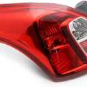 Car Rear Light Assemblies Compatible with Nissan for Versa 2011-2017 Tail Light Assembly Cover Brake Light Reversing Light Turn Light Shell Tail Light Car Accessories(Left)