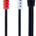 GE Audio Y Adapter Cable, 6 Feet, 3.5mm Male to RCA Male, Works with All Brands, Smart Phones, Stereo, Computer, Black, 33568