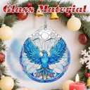 Phoenix Ornament, Stained Glass Christmas Decorations, Christmas Ornaments for Tree, Holiday Ornament, Holiday Party Gifts, Gift Ideas & Xmas Gifts