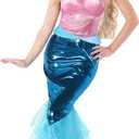 fun shack Mermaid Costume For Women Blue And Pink Womens Halloween Costumes (Large)
