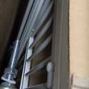 53in Extra Tall Cat Gate for Doorway No Drilling 29.5-40.1in Wide Dog Gate with Cat Door Pressure Mounted Walk Through Pet Gate (White)