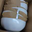 GBHOME Stoneware Dinnerware Sets for 8,24 Piece Rustic Plates and Bowls Set