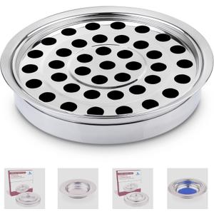 (Cup Tray) Silver Premium Communion Trays for Churches | Stainless Steel Communion Set, Supplies | 40 Cup Tray | Church Communion Ware Sets