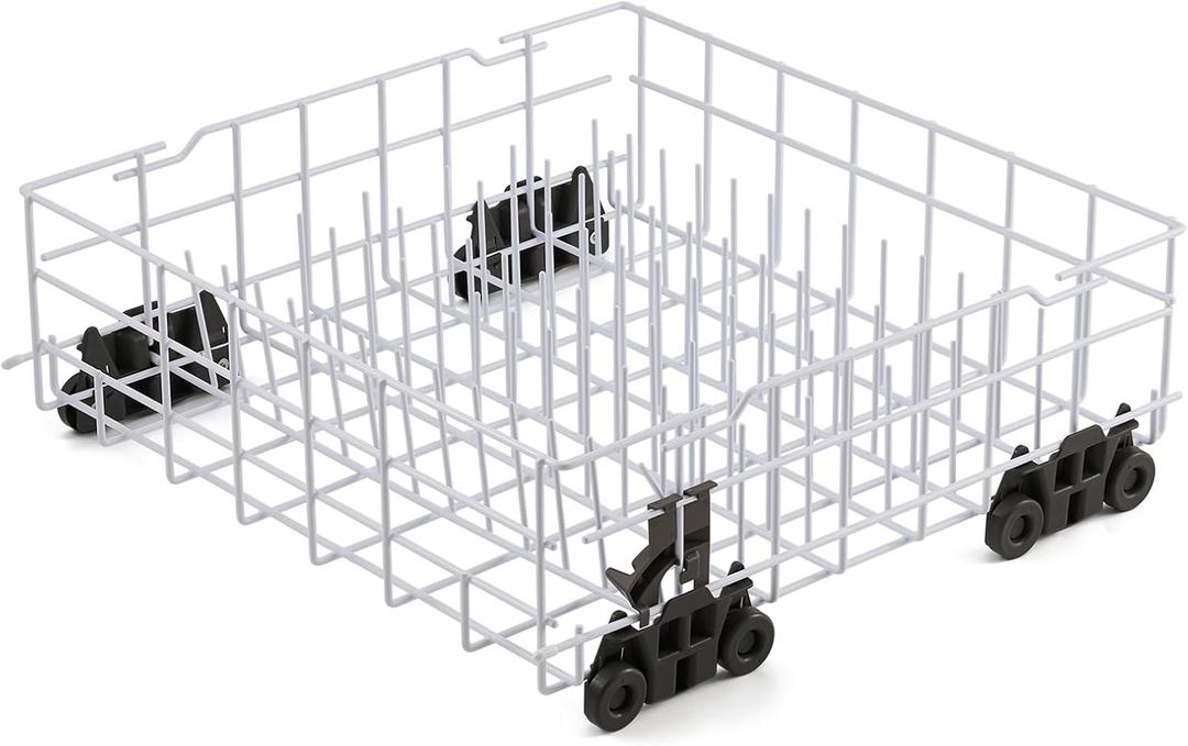 W10161215 Dishwasher Rack Replacement Parts for Whirlpool Dishrack Lower Rack Bottom Drawer Wheels Roller 20.75 x 21 x 7 Whirlpool DU1055XTVS0 DU915PWPS2 Dish Washer Rack Tray Assembly 1 Pack