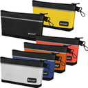 TICONN Tool Pouches with Zipper, 1680D Oxford Small Tool Bags, Waterproof Utility Bag Zipper Pouch for Tool Organizers and Storage (6 Pack Medium)