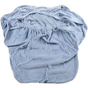 Velvet Chair Covers 2 Stretch Chair Covers for High Chairs, Suitable for Dining Room and Home, Silver Fox Fabric Anti Wrinkle, Anti-Pilling and Stain Resistant, (Light Blue)