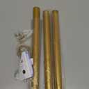 Mavivegue Closet Rod, 17 to 57 Inch Gold Adjustable Closet Rods for Hanging Clothes, Hanging Rod for Closet Wardrobes Laundry RV, Bathroom