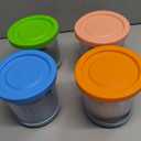 Ninja Creami Pints and Lids - 4 Pack Ninja Creami Pints, 16 oz Ninja Creami Containers, Creami Pint Containers Compatible with Ninja NC299AMZ & NC300 Series Ice Cream Maker - Tight Sealing & Anti-Slip