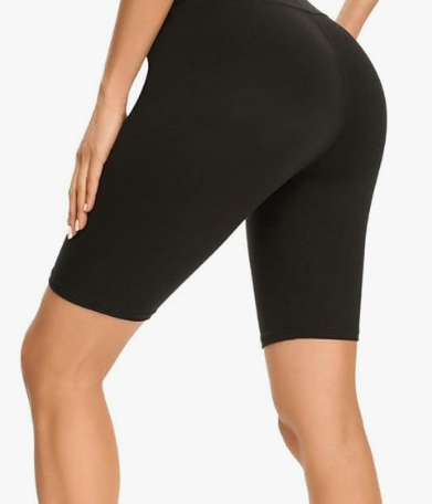GROTEEN 2 Pack High Waisted 5''/8'' Biker Shorts for Women - Buttery Soft Black Workout Yoga Running Spandex Yoga Shorts