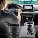 Cup Holder Radio Mount, Universal Bracket Fits for CB Radio Scanners Mobile Devices for 2.6-3.5 inch Holders, Heavy Duty No Drill Installation for Car Truck SUV