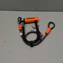 Kryptonite Evolution Mini-7 Bike U-Lock with 4 ft Security Cable - 7mm Max - Performance Steel Shackle with Double Deadbolt, Includes 3 Keys, Convenient Carry Bracket - Compact High-Security Bike Lock