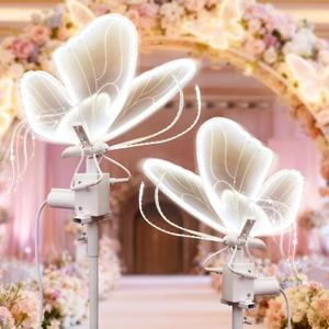 Wedding Moving Butterfly Floor Lamp LED Electric Wings Light Decorations