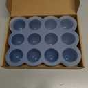 Baby Food Storage 12 x 1.5OZ Silicone Freezer Tray with Lid, Food Grade Silicone Containers for Purees & Vegetables Midnight Blue