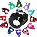 EcoBark Step in Dog Harness - Eco-Friendly Teacup Dog Harnesses for XXS, XS, and Small Dogs - Reflective and Adjustable Mini Body Halter Vest -Tiny Soft Mesh Toy Breed Harness (XXXS, Black) (XXXS- 2 to 3 lbs- Chest up to 10 in (Pack of 1)