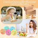 60 Set Colorful Food Trays Boat Paper Disposable Banana Split Boats with Umbrellas 8 oz Bowls for Birthday Summer Party Supplies Dessert(Kraft)