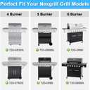 Replacement Parts for Nexgrill 720-0898, Drip Pan Grease Tray, Grill Heat Plates, Burner Tubes and Igniter for Nexgrill 720-0898 Deluxe 6 Burner Gas Grill