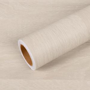 VEELIKE Thick White Oak Wood Contact Paper Wood Wallpaper Peel and Stick Countertop Contact Paper Waterproof 24''x354'' Self Adhesive Counter Top Covers for Kitchen Woodgrain Cabinets Vinyl Wrap