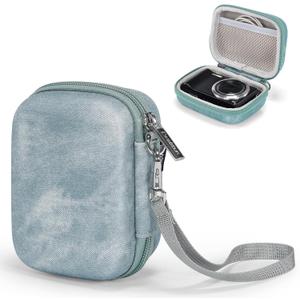 Cwatcun Carrying & Protective Case for Digital Camera, Small Camera Pouch for AbergBest 2.7" LCD Kodak Pixpro/Canon Power Shot ELPH 180/190 / DSCW830 Travel Cameras, Waterproof Shockproof Case Grey