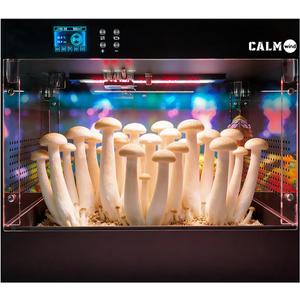 Smart Growing Chamber for Indoor Mushroom Cultivation Eco Box with Grow Lights & Lighting Lamps Temperature & Humidity Monitoring & Display Monotub Grow Kit with Automatic Humidification & Ventilation