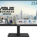 ASUS 23.8 1080P Docking Monitor (VA24ECPSN) - Full HD, IPS, 75Hz, Adaptive-Sync, Speakers, Eye Care, Low Blue Light, Flicker Free, USB-C, RJ45, HDMI, Frameless, Height Adjustment, VESA Wall Mountable