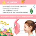 Kids Snorkel Mask Full Face, Snorkeling Gear for Kids 3-14 with Camera Mount, 180 Degree Panoramic View Snorkeling Set Anti-Fog Anti-Leak