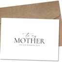 2 x Wedding Day Card for My Mother, To My Mother On Our Wedding Day,From Bride and Groom gifts