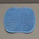 BESKAR Larger Foot Scrubber Mat with Non-Slip Suction Cups- Cleans, Smooths, Exfoliates & Massages Without Bending, Circulation & Soothes Tired Feet, Great for Shower or Bathtub (Blue)