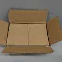 Mat Board Center, 100 Pack 3.5x4.5 Inch Corrugated Cardboard Sheets, Trading Card Shipping Protectors, Cardboard Dividers, Small Cardboard Sheets for Packaging Mailing, DIY Crafts (Brown)