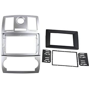DKMUS Radio Stereo Bezel for Chrysler 300C 2005-2007 Dash Installation Mount Trim Kit Fits 9" and Double Din