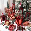 Chuangdi 3 Roll Velvet Ribbon Spool Wide Single Face Ribbons 150 Yards Vintage Velvet Ribbon for Gift Wrapping Crafts Christmas Decoration(1 Inch X 50 Yards,Burgundy)