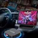 5-in-1 Wireless Carplay Adapter with Netflix YouTube TF Card, Android Auto Wireless Adapter and Apple CarPlay, Plug & Play, Easy Setup, Magic Video Ai Box for OEM Wired Apple Car Play Cars & iOS 10+
