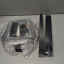 KISENG Round 16 Inch Bamboo Waterproof Shower Bathroom Stool Chair, Duty Wooden Bath Corner Shaving Legs Bench Seat (Black, XL)