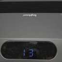 Brightown Smart Wall Heater, 1500W Electric Space Heater for Indoor Use, 5 Optional Modes, Adjustable Thermostat, Remote Control, Energy Efficient Easy-Mount Heater for Bedroom, Works with Alexa, Grey (Standard Plug)