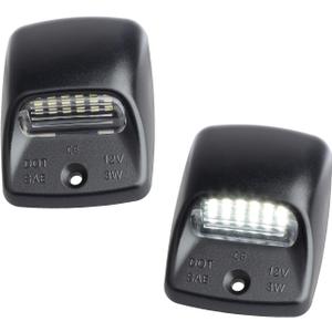 RUXIFEY LED License Plate Light Lamp Replacement Compatible with Tacoma 2005 to 2015, Tundra 2000 to 2013, 6000k White (Black)