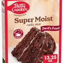 Betty Crocker Favorites Super Moist, Devil's Food, Cake Mix, 13.25 oz, EXP DEC222026