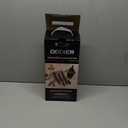 Knife Set, 8 Piece Kitchen Knife Set, Stainless Steel Knives Set for Kitchen, Universal Knife Block Set, Kitchen Kinfe Essentials, New Home Apartment Essentials, Dishwasher Safe (Black woodgrain)