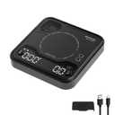 BOOKOO Coffee Scale Espresso Scale with Timer Mini Digtial Coffee Scale Rechargeable with Auto Mode Flow Rate Mode for Coffee Extraction Scale for Coffee APP Bluetooth Connection Coffee Bean Scale