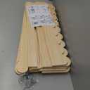 SpaceAid 4-Tier Scalloped Bookshelf, Montessori Bookcase for Toddlers, Wooden Book Shelf Organizer Display Furniture for Kids Rooms, Playroom, Nursery and Classroom, 29.6 Wide, Natural