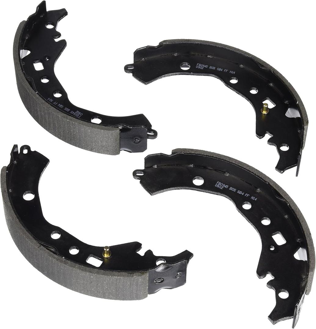BOSCH BS945 Blue Drum Brake Shoe Set - Compatible With Select Scion iQ, xD; Toyota Corolla, Prius C