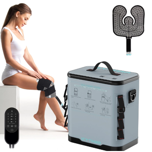 ICYTHRP Cold Therapy Machine with Programmable Timer, Portable Ice Machine for Knee After Surgery, Knee Replacement Recovery System for Pain Relief w/Compression Pad for Shoulder, Hip and Ankle