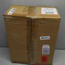 EDISHINE 68" Arc Floor Lamp with Table, Vintage Standing Lamp for Living Room with Tray, Tall Reading Lamp, Beige Shade, Adjustable Arm, Remote Dimmable Bulb Included, for Bedroom Office, Wood Grain